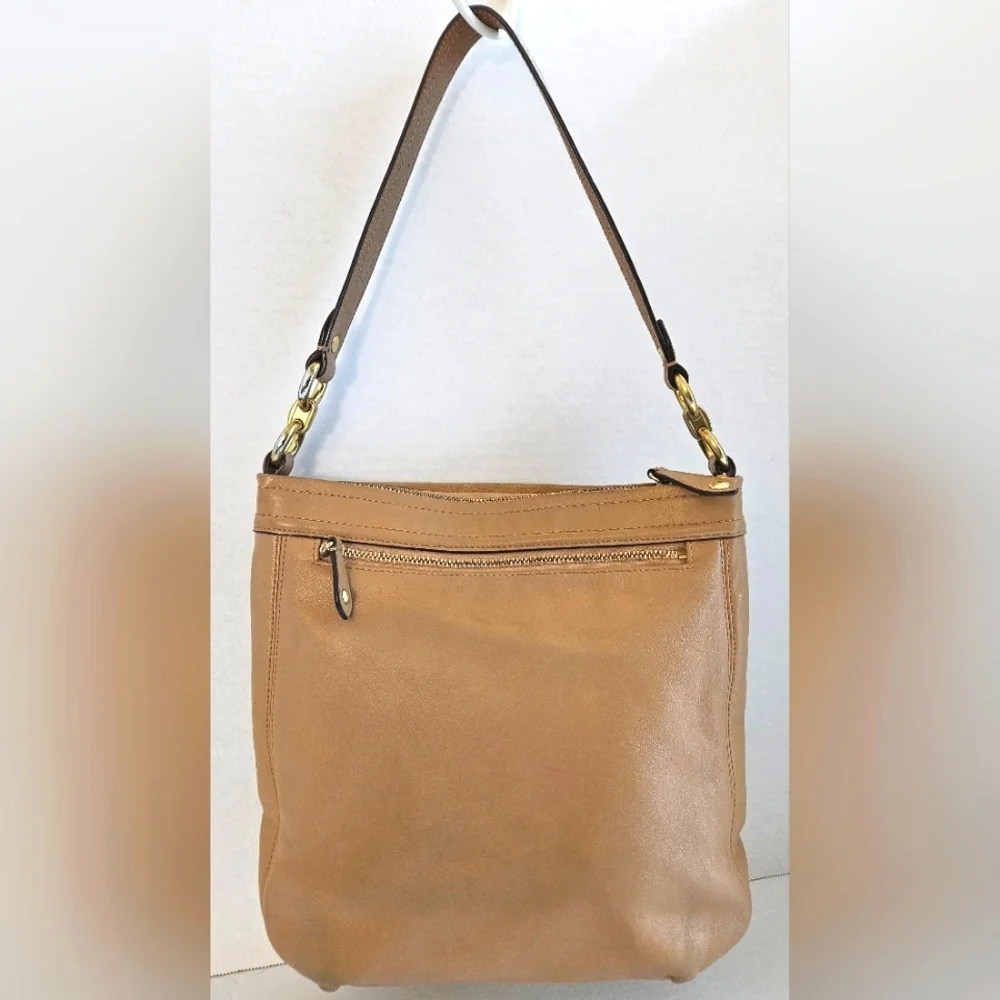COACH MADISON HIPPIE SHOULDER BAG CAMEL C1381 F20114 - Picture 4 of 10